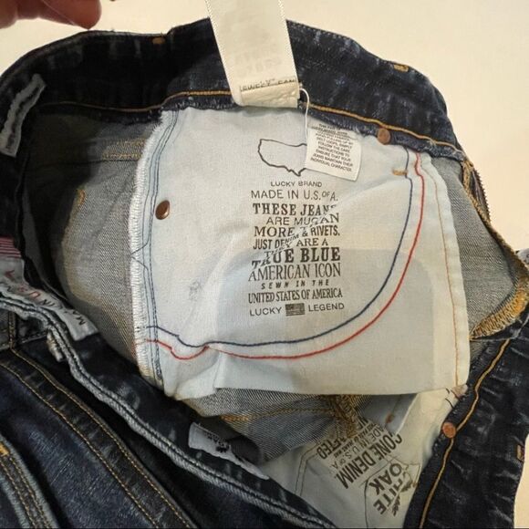 Lucky jeans the sweet jean straight 6/28 distressed destroyed deconstructed jean - Picture 9 of 12